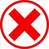 Red X Mark In Circle Free N2