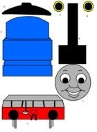 Clipart of Thomas train Paper Craft