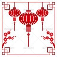 Chinese New Year Greeting Card Zip Contains Fully Editable Eps10