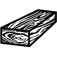 wooden block as a graphic illustration