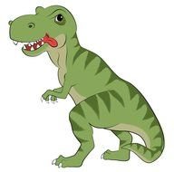 Clipart of cartoon t-Rex
