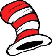 red white hat drawing