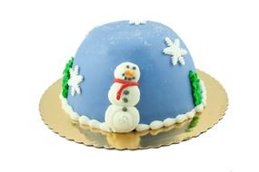 cake as a snowball, clipart