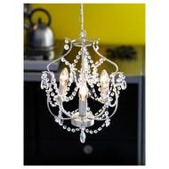 crystal decorative chandelier on a blurred background