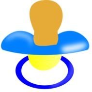 Blue Pacifier At Clkercom Vector Online Royalty N3