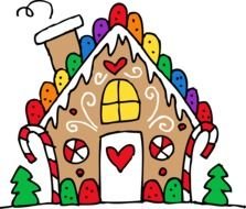 gingerbread house as a graphic image