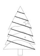 christmas tree drawing pattern