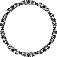 Ornate Circle Border At Clkercom Vector Online