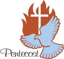 dove and cross, pentecost symbol