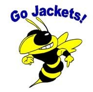 go jackets, banner with angry wasp
