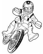child on a motorcycle as a graphic image