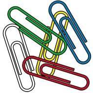 paper clips of different colors