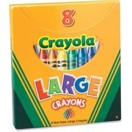 Colorful "Crayola" crayons clipart