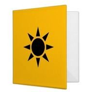 Black And Gold Sun 3 Ring Binder Zazzle