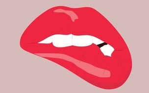 Lips Vector drawing