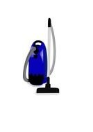 blue vacuum cleaner as picture for clipart