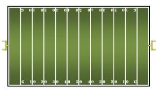 background with green field