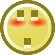 Blushing Smiley drawing