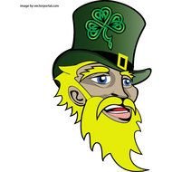 Irish Saint Patrick Face Vector Download At Vectorportal