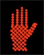 Sign Dont Walk Light drawing