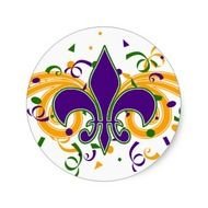 Mardi Gras Fleur De Lis Sticker R Aa F Abb D C Fa A V Waf Byvr Image