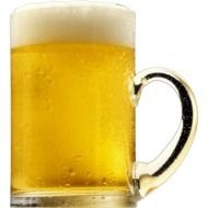 Glass with the tasty fresh beer