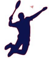 tennis sign with player silhouette