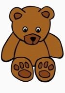 brown teddy bear for clipart