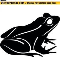 Lateral Frog Free Animals Vector Download