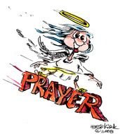 Mail Prayer Angel Woman Praying Wing And