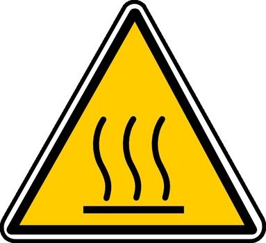 Hot Surface Danger At Clkercom Vector Online