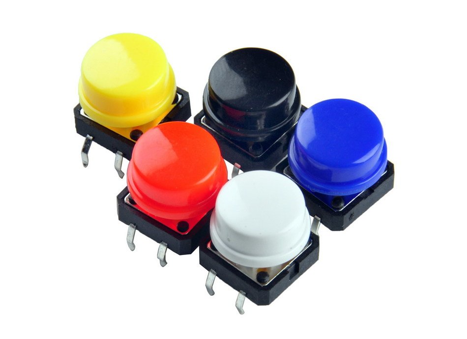 clipart of the colorful Push Buttons