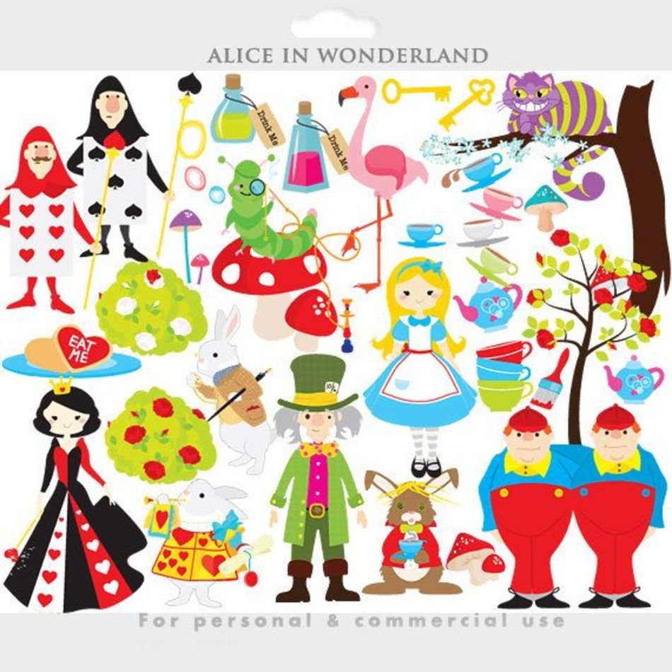 In Wonderland Alice Mad Hatter Queen Of Hearts