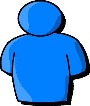 Blue Person At Clkercom Vector Online Royalty