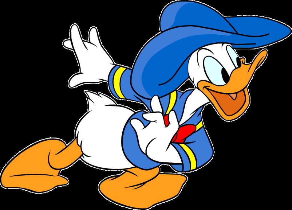 Colorful Cartoon Donald Clipart