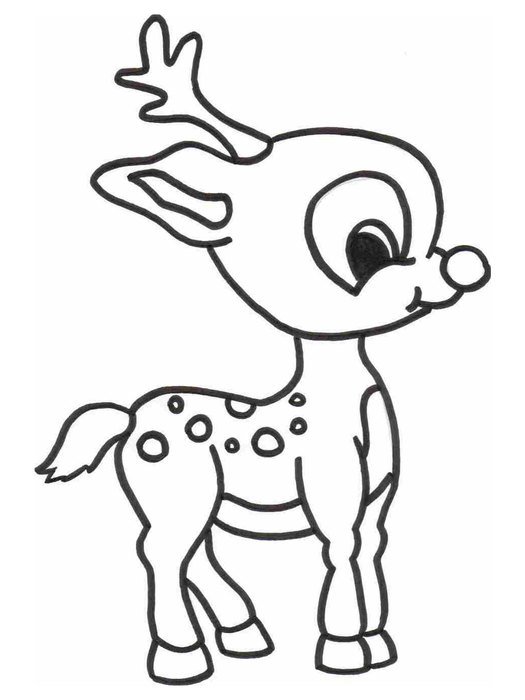 black and white picture of a little deer