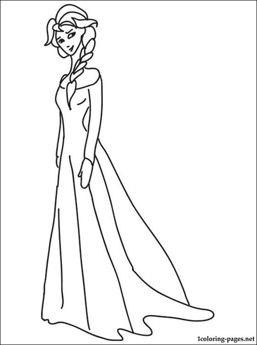 Princess Elsa Coloring Page And Free Printable For Children Who