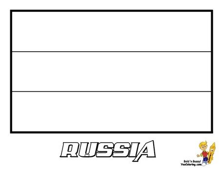 Russian Flag Outline N2