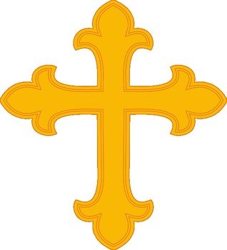 Gold Cross 1 At Clkercom Vector Online Royalty