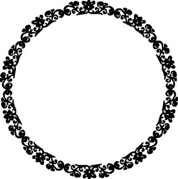 Ornate Circle Border At Clkercom Vector Online