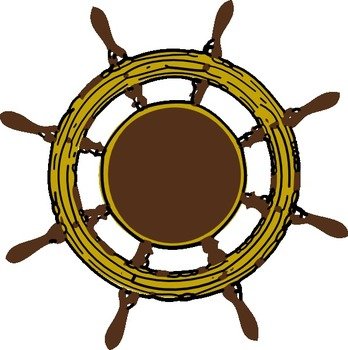 Ship Steering Wheel At Clkercom Vector Online clipart