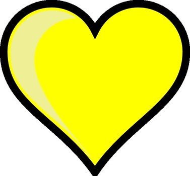 Yellow Heart At Clkercom Vector Online Royalty N3