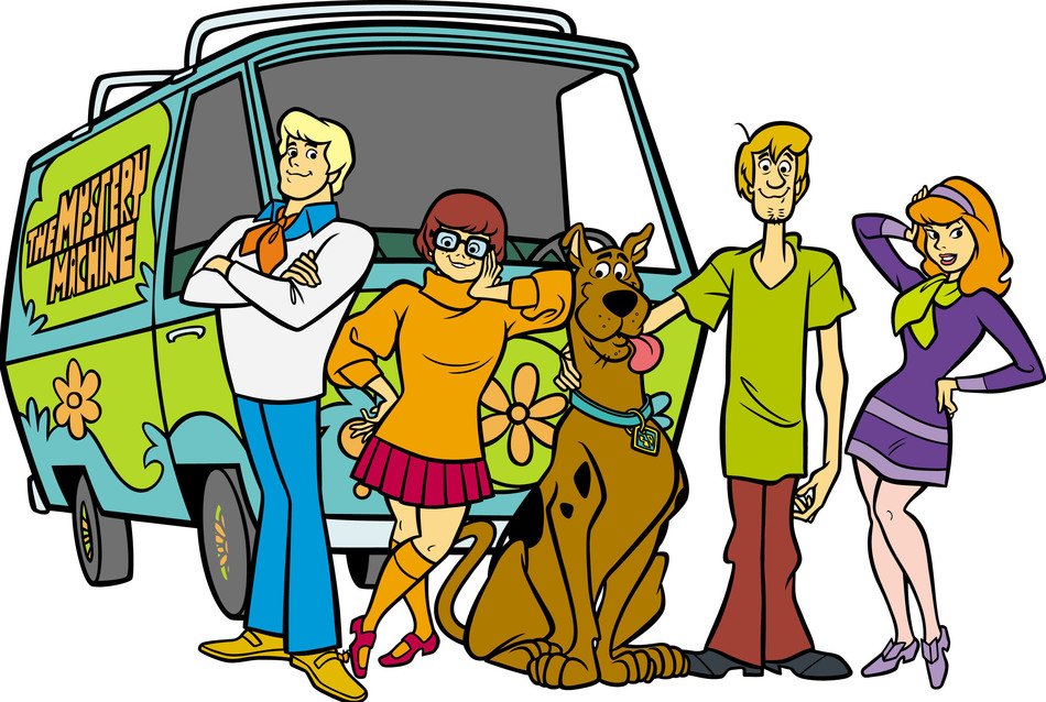 Scooby Doo and co drawing