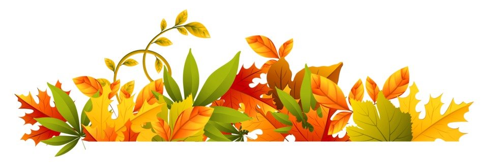 clipart of the autumnal leaves border