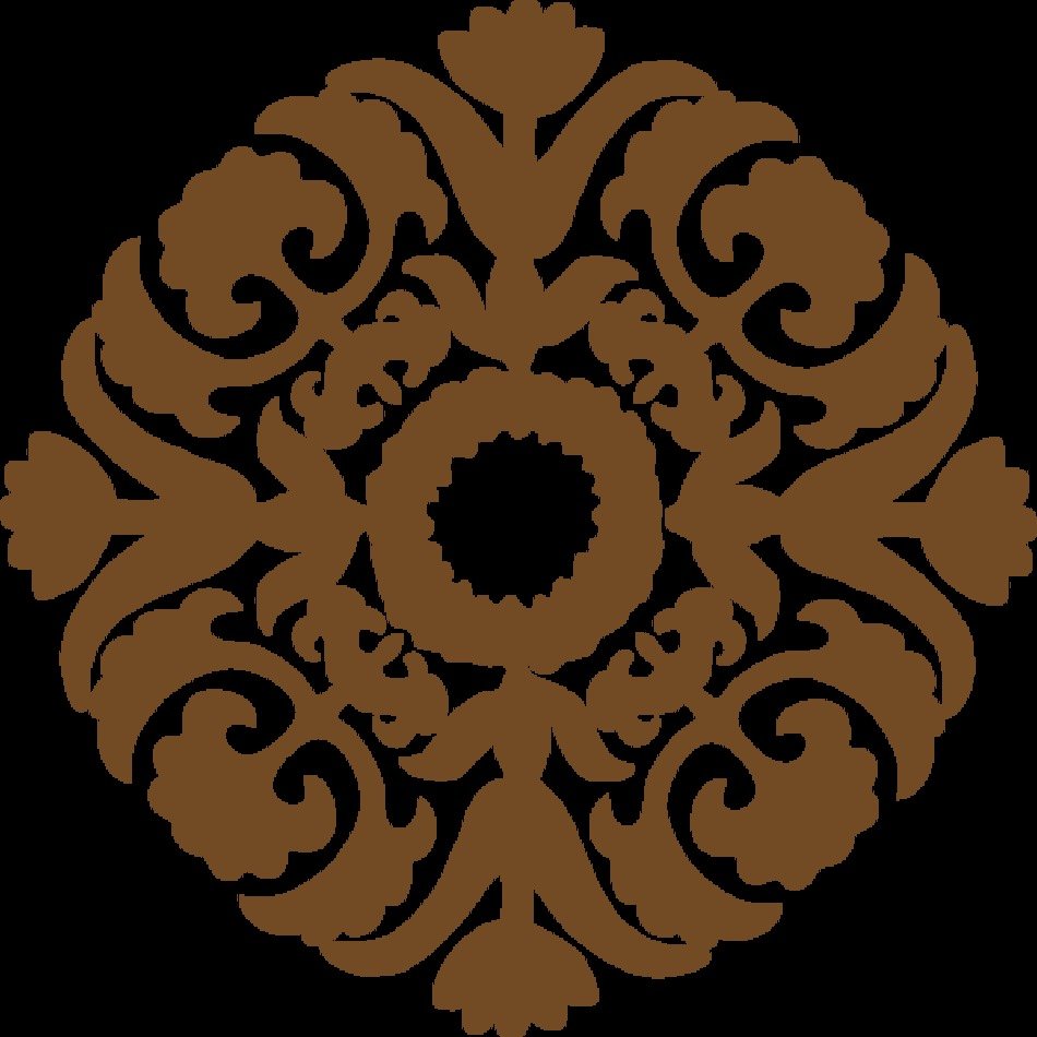 Brown Diamond Flower At Clkercom Vector Online
