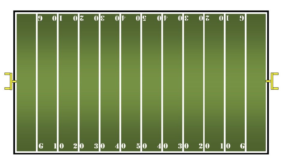 background with green field