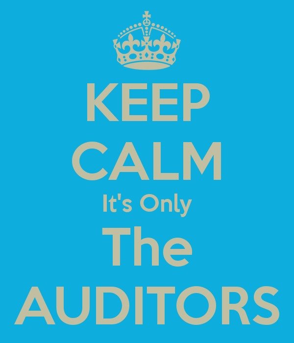 Keep Calm Its Only The Auditors And Carry On Image