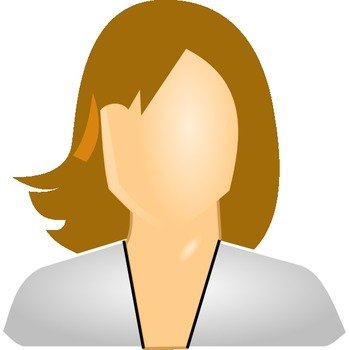 User Icon Female White At Clkercom Vector Online