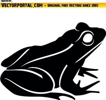 Lateral Frog Free Animals Vector Download