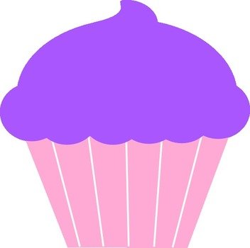 Purple Cupcakes drawing